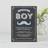 Invitation Baby shower vintage de tableau (Debout devant)