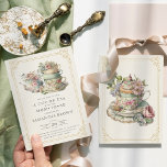 Invitation Baby shower vintage Elegant Tea Party<br><div class="desc">Vintage Elegant Tea Party Baby shower Invitation Transportez vos invités à une ère d'élégance intemporelle avec cette Vintage Elegant Tea Party Baby shower Invitation. Décorée de motifs floraux délicats et de typographie ornée, cette invitation ouvre la voie à une affaire sophistiquée. Réalisée avec soin du détail, son charme vintage séduit...</div>