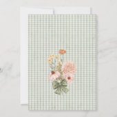 Invitation Baby shower Vintage floral (Dos)