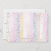 Invitation Baby shower vintage Pastel Rainbow (Dos)