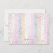 Invitation Baby shower vintage Pastel Rainbow (Dos)