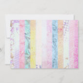 Invitation Baby shower vintage Rainbow Girl (Dos)