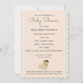 Invitation Baby shower Vintage religieux catholique (Dos)