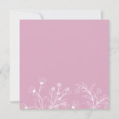 Invitation Baby shower Vintage rose (Dos)