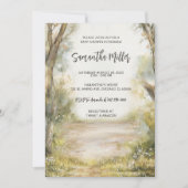 Invitation Baby shower Vintage rustique personnalisé (Devant)