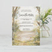 Invitation Baby shower Vintage rustique personnalisé (Debout devant)