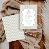 Invitation Baby shower Vintage Sage Farmhouse