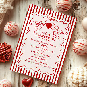 Invitation Baby Shower Vintage Style Petite Chérie Doodle