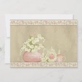 Invitation Baby shower vintage Tea Party (Dos)