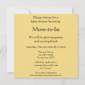 Invitation Baby shower vintage, Van Gogh, Deux enfants (Dos)