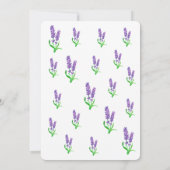 Invitation Baby shower violet Lavender Bow (Dos)