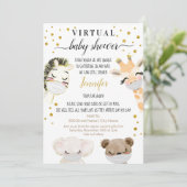 Invitation Baby shower virtuel (Debout devant)