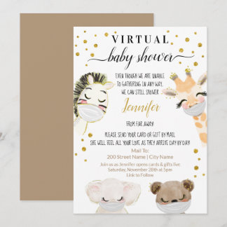 Invitation Baby shower virtuel