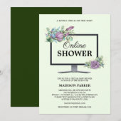 Invitation Baby shower virtuel (Devant / Derrière)