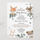 Invitation Baby shower virtuel (Devant / Derrière)