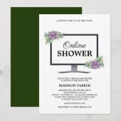 Invitation Baby shower virtuel (Devant / Derrière)