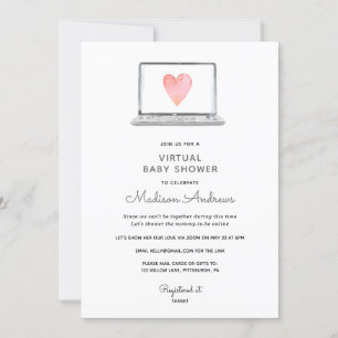 Invitation Baby shower virtuel