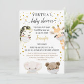 Invitation Baby shower virtuel (Debout devant)