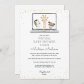 Invitation Baby shower virtuel (Devant / Derrière)