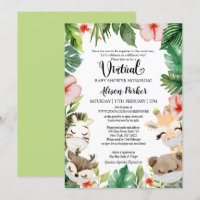 Baby shower virtuel | Amis Masqués de Safari Jungl