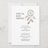 Invitation Baby shower virtuel Boho Dream Catcher (Devant)