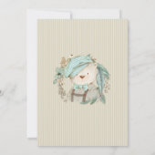 Invitation Baby Shower Virtuel Cute Teddy Bear pour Garçon (Dos)