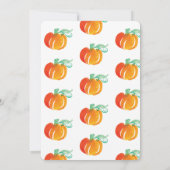 Invitation Baby shower virtuel de patchs de Citrouille aquare (Dos)