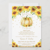 Invitation Baby shower virtuel de tournesol Citrouille par co (Devant)