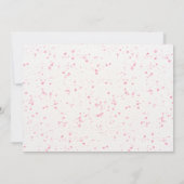 Invitation Baby shower virtuel des ballons roses (Dos)