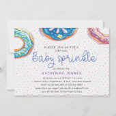 Invitation Baby shower virtuel Donuts et Sprinking (Devant)