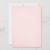 Invitation Baby shower Virtuel Eléphant mignon rose (Dos)