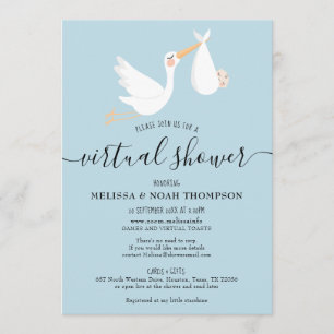 Invitation Baby Shower Virtuel en Ligne à Distance Sprinkle