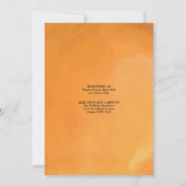 Invitation Baby shower Virtuel Été Orange Citrus frais (Dos)