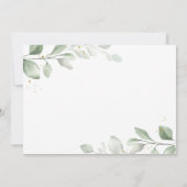 Invitation Baby shower virtuel Feuilles de boîte aux lettres  (Dos)