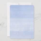 Invitation baby shower virtuel garçon floral bleu printanier (Dos)