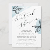 Invitation Baby shower virtuel longue distance Secret Garden (Devant)