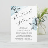 Invitation Baby shower virtuel longue distance Secret Garden (Debout devant)