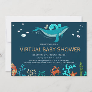 Invitation Baby shower virtuel Ocean Party