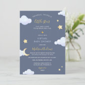 Invitation Baby shower virtuel par Mail Twinkle Little Star (Debout devant)