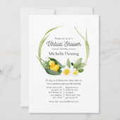 Invitation Baby-Shower Virtuel pour un Petit Caneton de Print (Devant)
