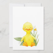 Invitation Baby-Shower Virtuel pour un Petit Caneton de Print (Dos)