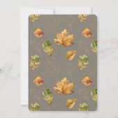 Invitation Baby shower virtuel Rhombus Citrouilles d'aquarell (Dos)