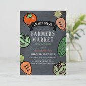 Invitation Baby Shower Virtuel sur le thème du Marché de Prod (Debout devant)