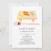Invitation Baby shower virtuel Sushi Kawaii (Devant)