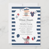 Invitation Baby-Shower Virtuel Thème Marin (Devant)