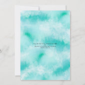 Invitation Baby shower virtuel tropical Luau Seahores (Dos)