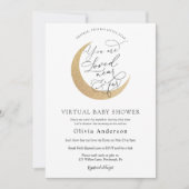 Invitation Baby shower virtuel Twinkle Star et la lune (Devant)