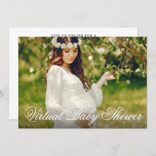 Invitation Baby shower virtuel : une maman doit être photogra