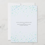 Invitation Baby shower Voiture Bleu Ballots (Dos)