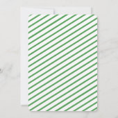 Invitation Baby shower Voyage Vert Watercolor valise (Dos)